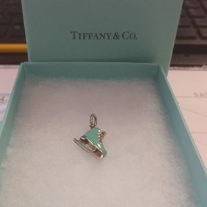Rare Tiffany & Co. Silver blue enamel ice skate